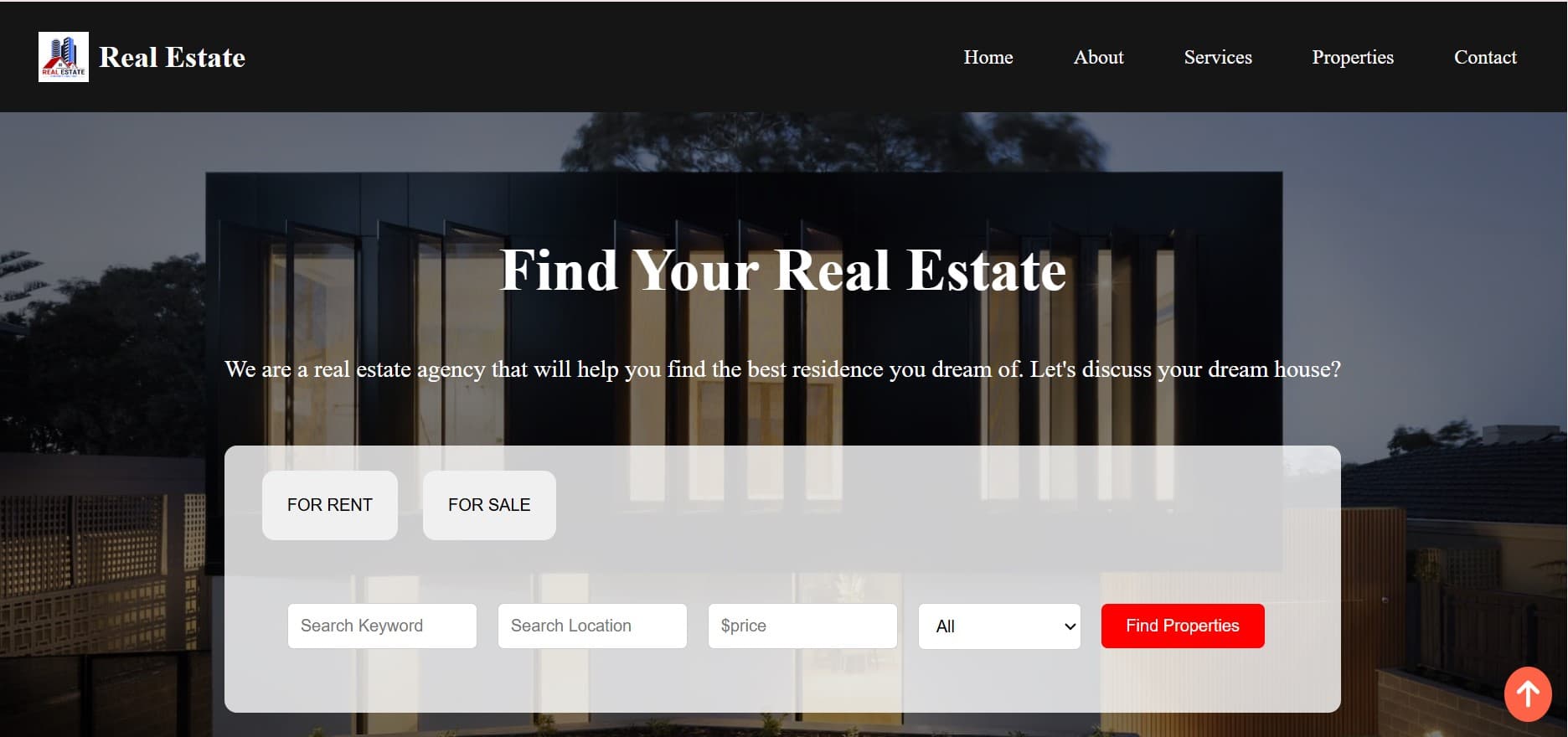 Real Estate Site (React)