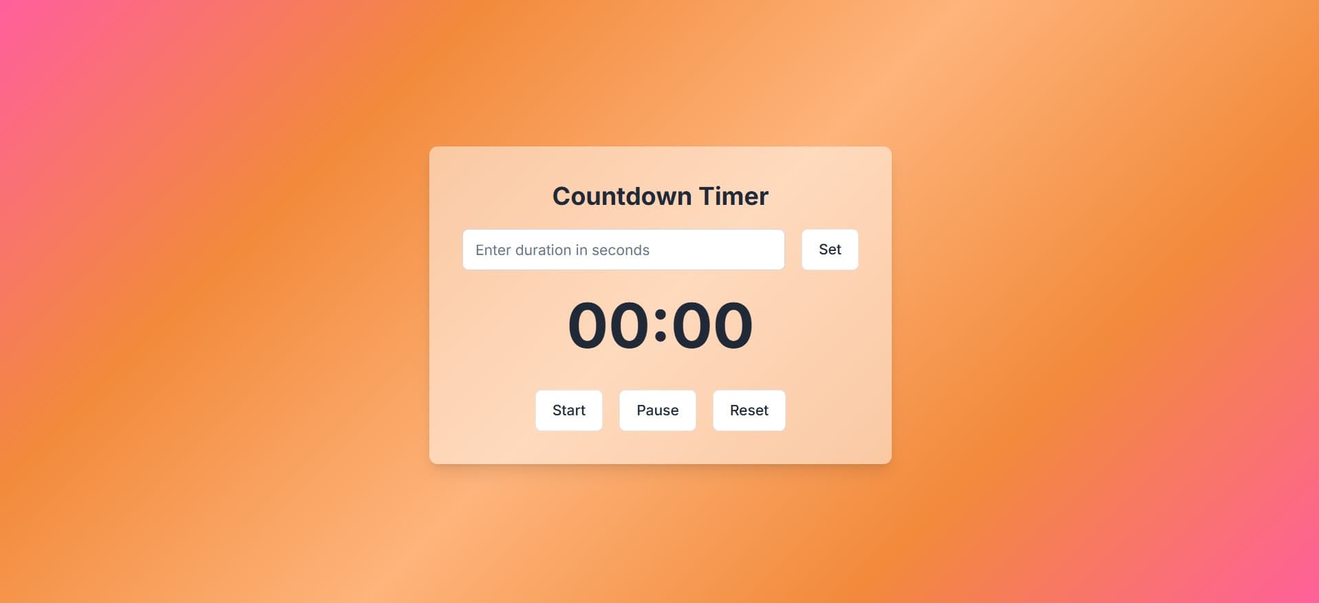 Countdown Timer App